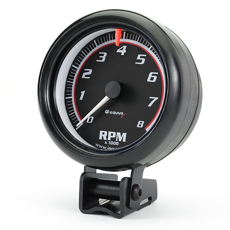 Equus 6088 3-3/8" Tachometer, Black - Image 1